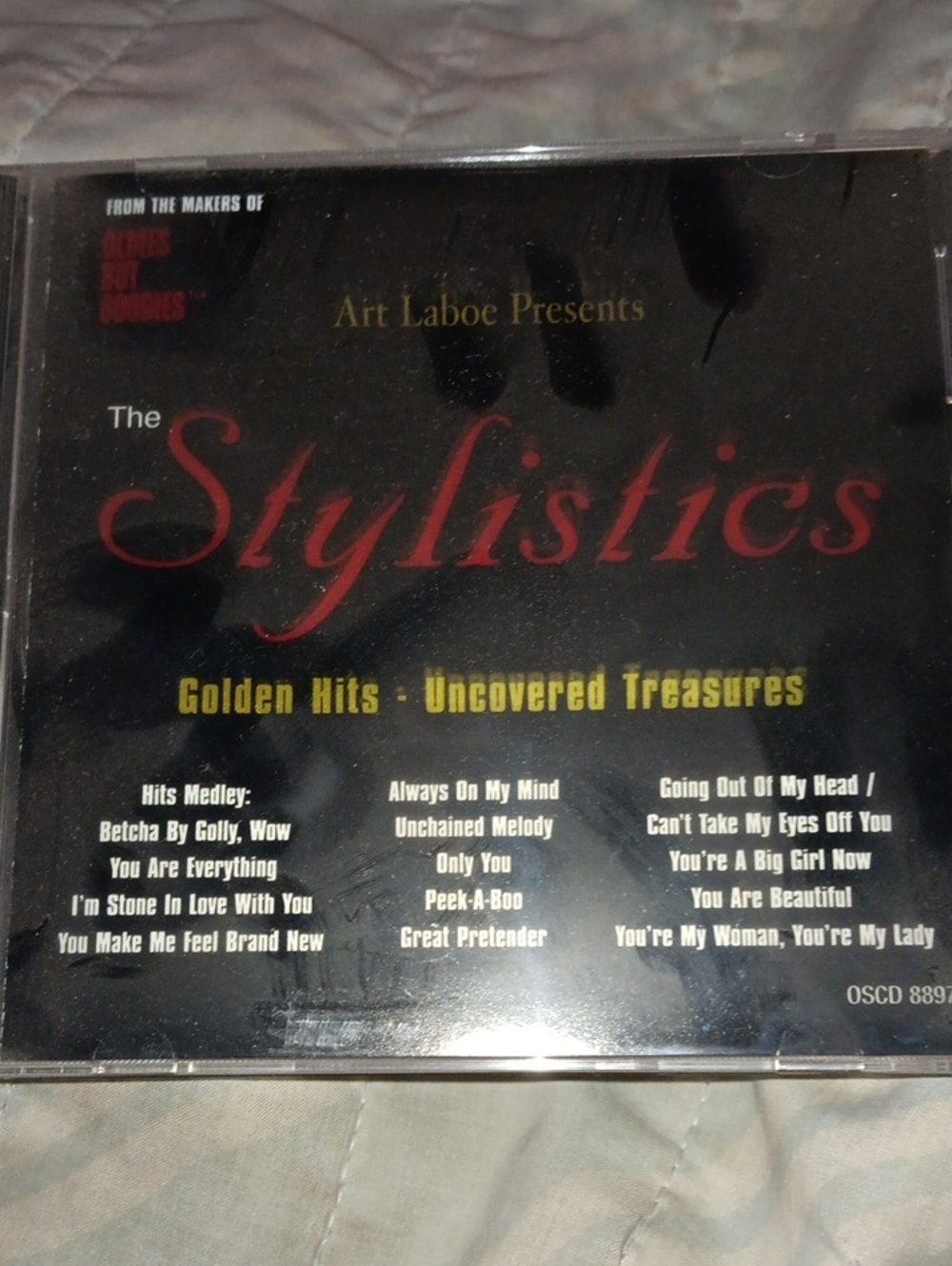 The Stylistics Golden Hits CD - Black & Red Cover